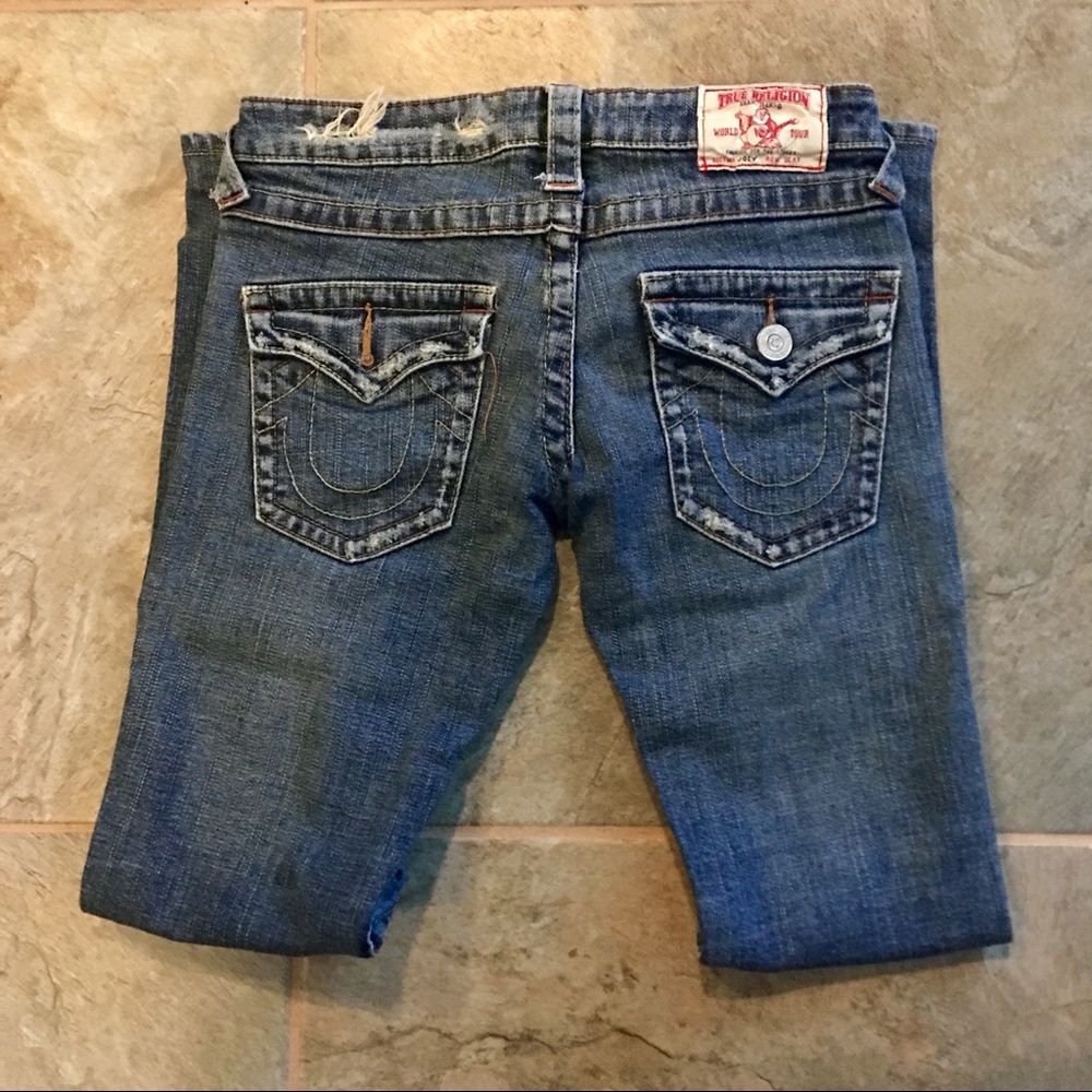 True Religion Joey Flare Twist Jeans in size 25